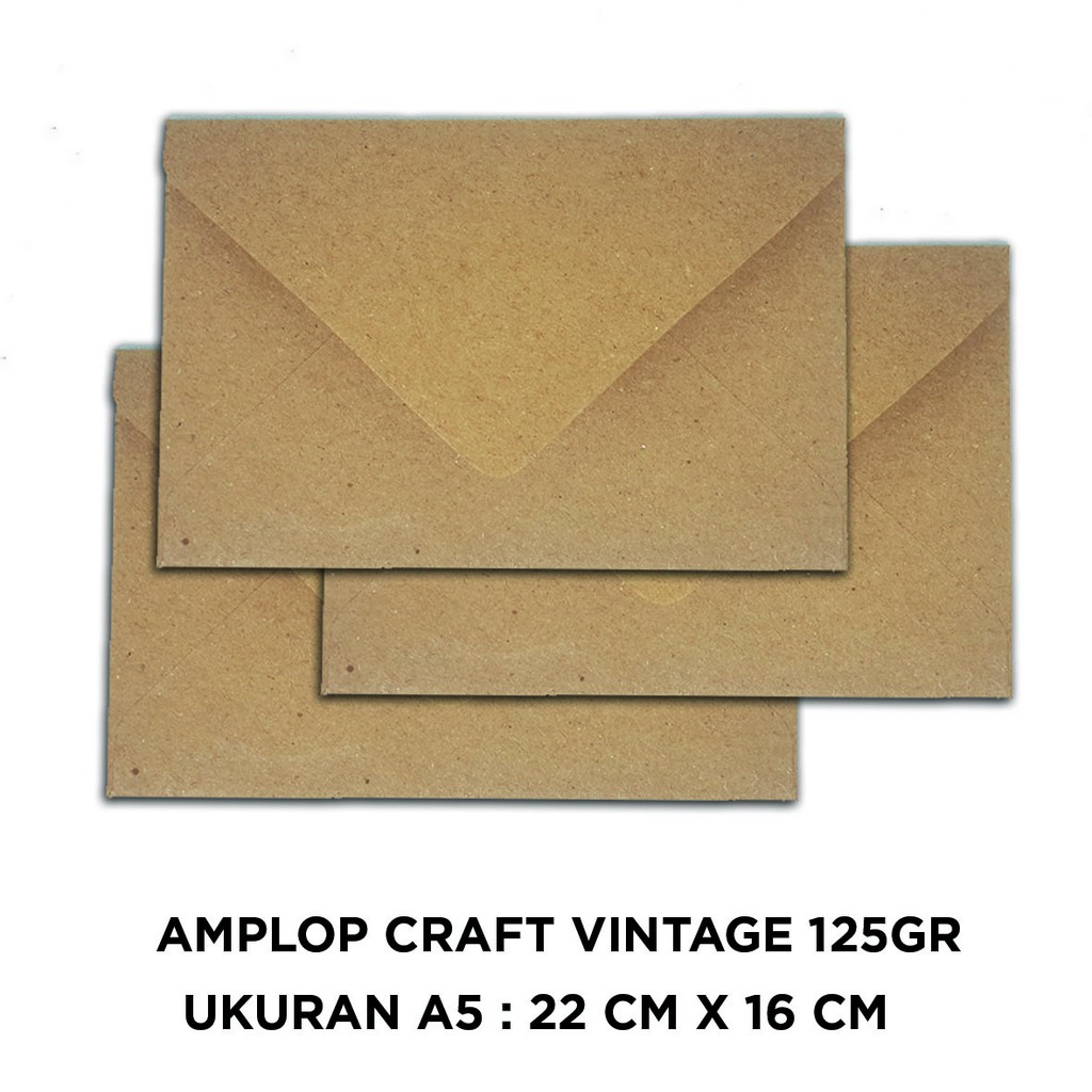 

Amplop Coklat Vintage 16x22cm Kraft 125gr A5 Harga Murah