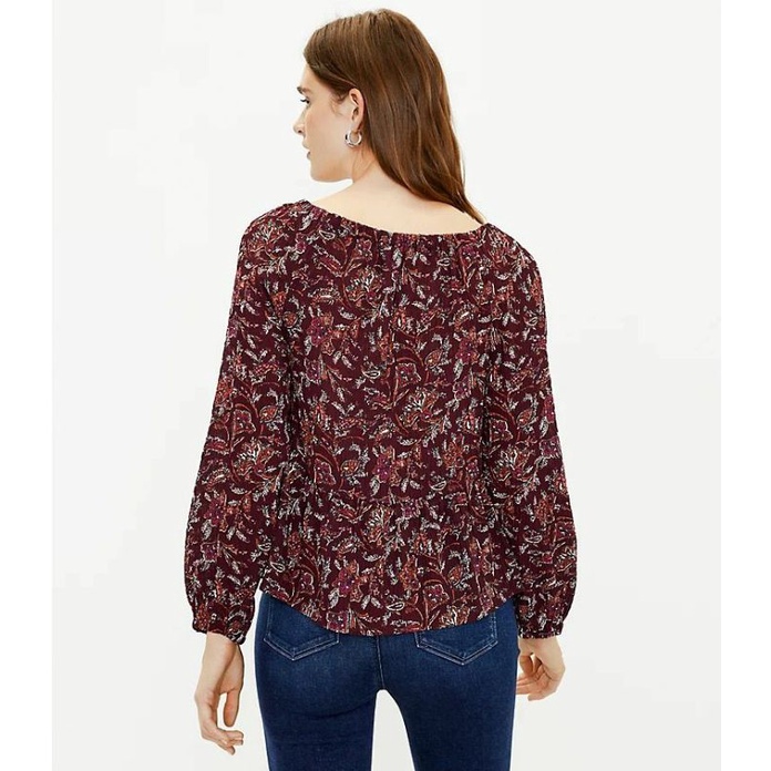 LFT square neck peplum blouse