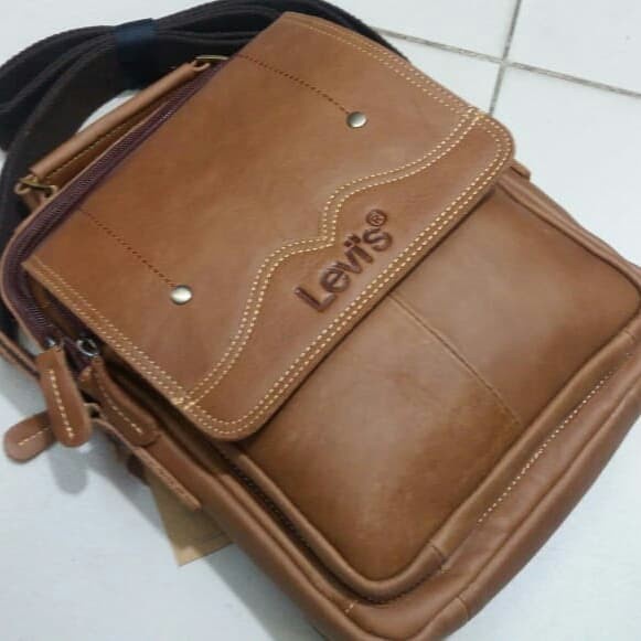 [Tas] Tas Selempang Pria Kulit Asli/Tas Import/Tas Kulit Asli [Selempang]