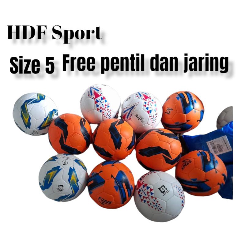 bola sepak size 5 bola sepak empuk bola sepak murah free pentil dan jating bola sepak random