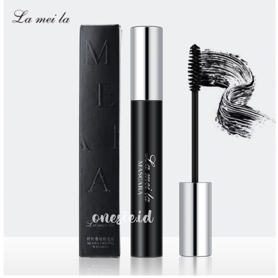 LAMEILA Maskara Black Silver Long Lasting Mascara Lash Slender Curling Waterproof LA097