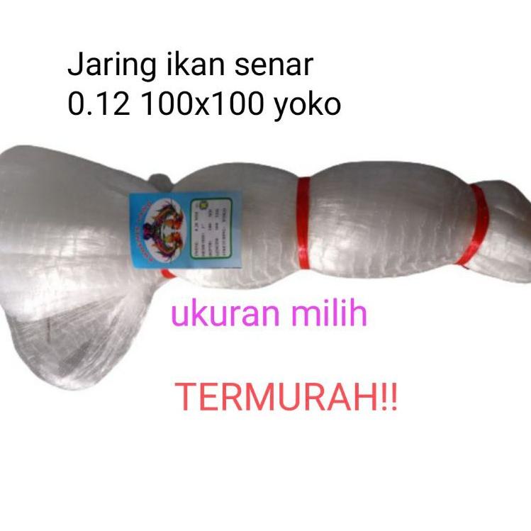 SALEE.. JARING IKAN SENAR 0.12 100X100 YOKO JARING IKAN MURAH