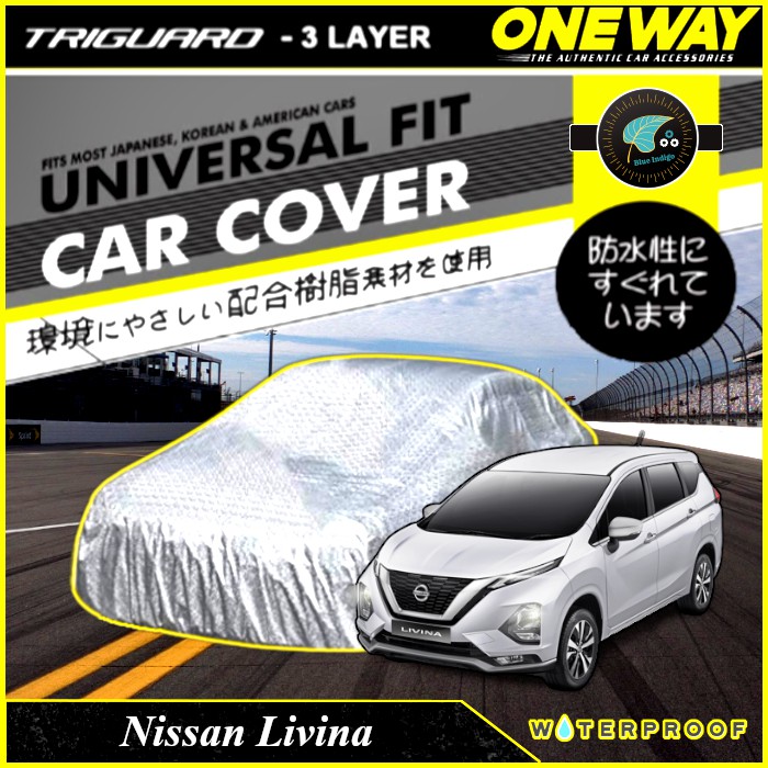 Cover / Sarung / Pelindung Mobil NISSAN LIVINA One Way dengan Teknologi 3 Layer