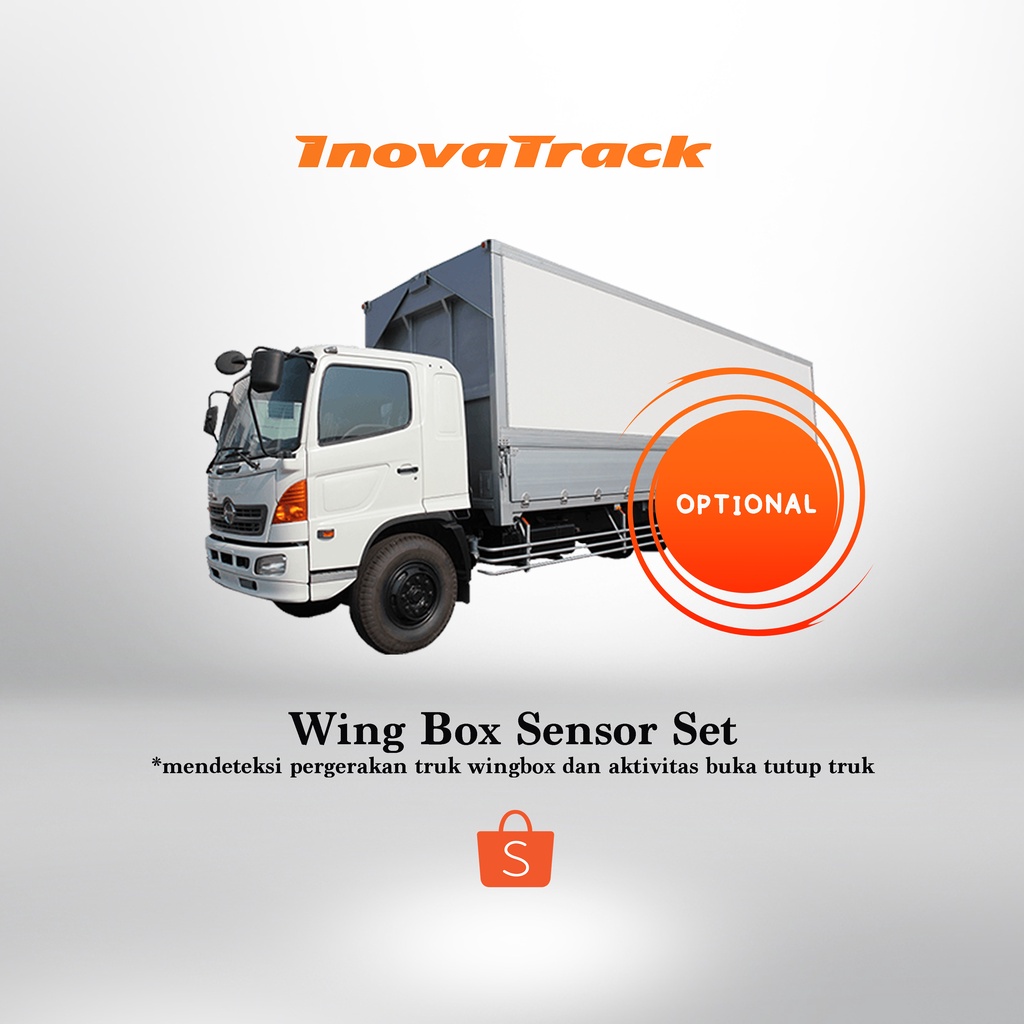 Optional GPS Wing Box Sensor Set Mendeteksi Buka-Tutup Pintu Truk Wing Box