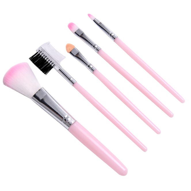 Make Up Brush 5 In 1 / Kuas Make Up isi 5 / Alat Make Up / Set Make Up Brush / Set Kuas Wajah 5in1