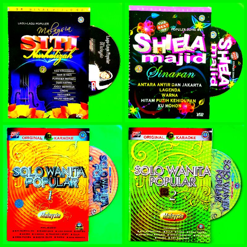 KASET ORIGINAL KARAOKE (V.C.D) VIDEO MUSIK LAGU MALAYSIA LEGENDARIS TERPOPULER - LAGU PENYANYI WANIT
