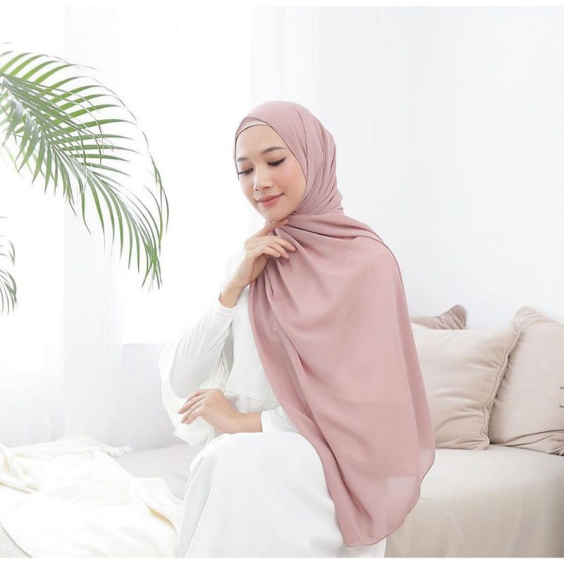 pashmina ceruty babydoll 180x75 / jilbab pashmina ceruti panjang