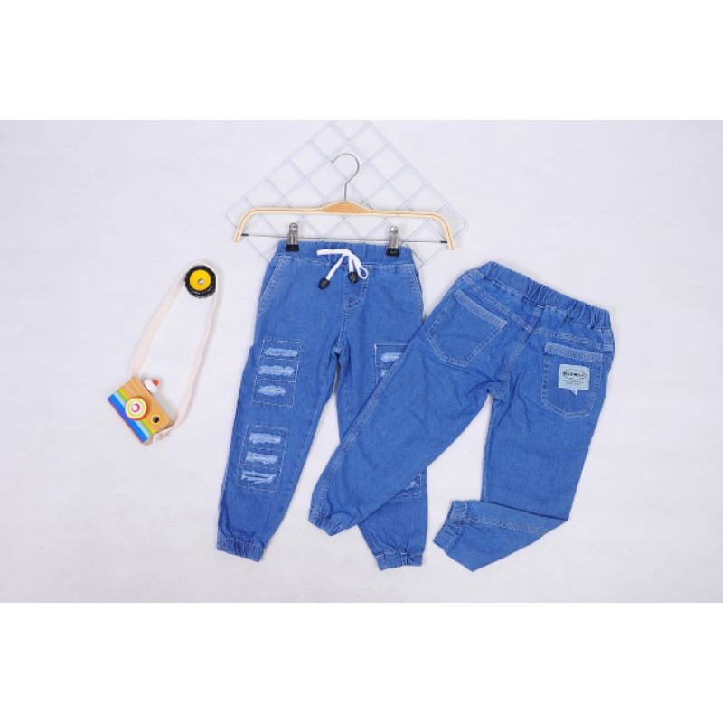 Vohara Jogger Jeans Ripped 246 81012 ( 1-5 tahun ) Celana Jeans Anak