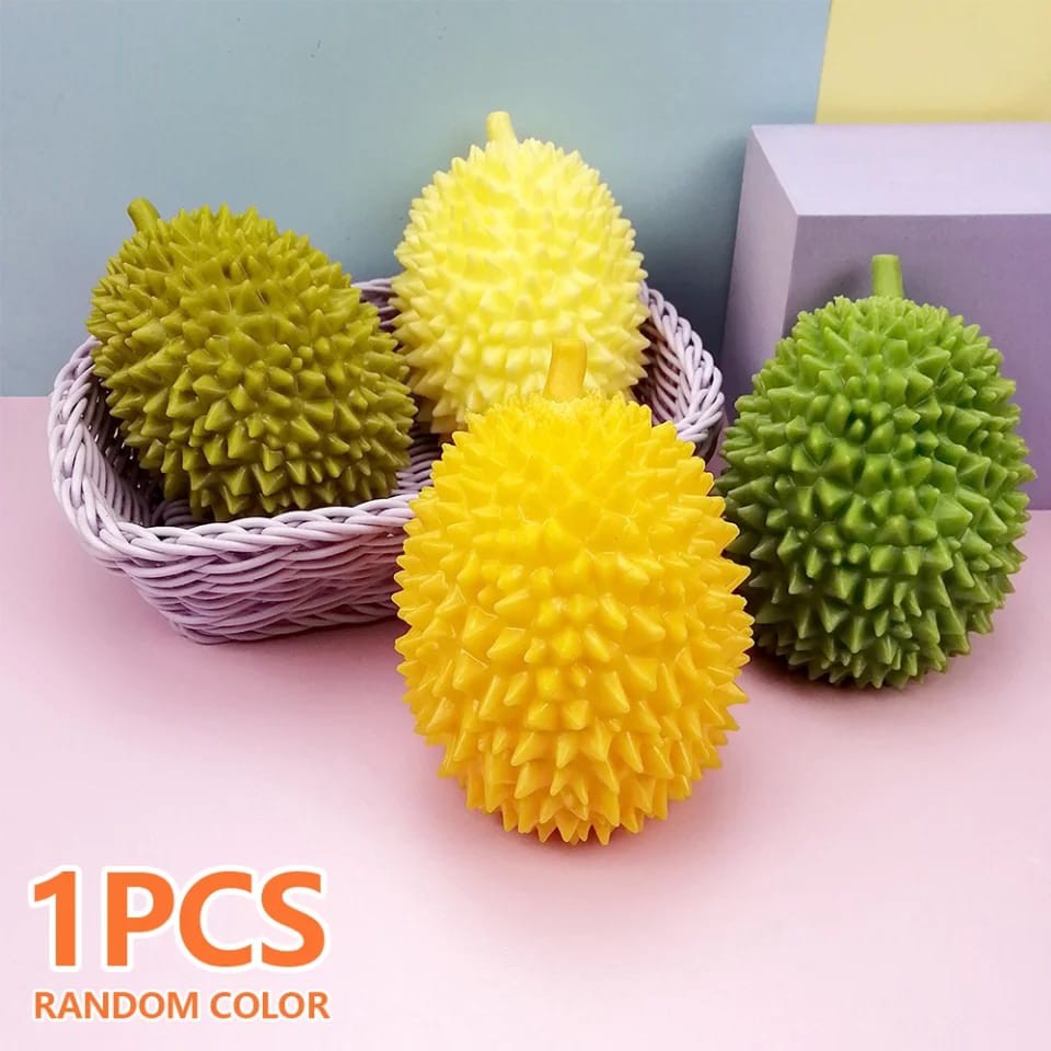 HOKKITERUS21 Mainan SQUISHY DURIAN buah duren karet anti stres buah palsu masak masakan