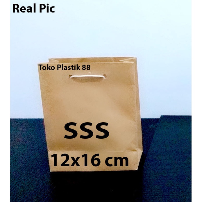 

NEW Paperbag Coklat Polos Size SSS (12 x 16 cm)