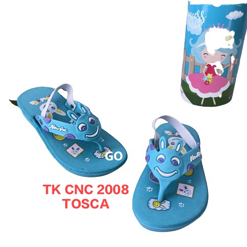 gos  NEW ERA TK CNC 2008 Sandal Jepit Karet Anak Perempuan Anti Slip Sendal Karakter Anak Original