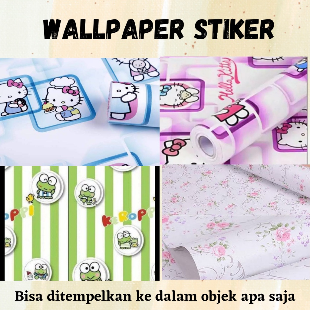 [3PCS 2KG] STIKER RUANGAN DINDING RUMAH / WALLPAPER DINDING 45cm x 10meter Promo