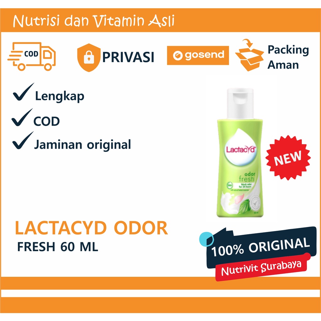 Lactacyd Odor Fresh Pembersih Kewanitaan 60ml