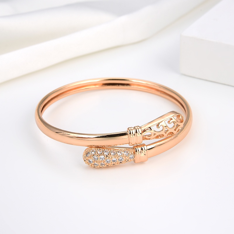 COD Gelang Titaniun Bangle Perak Wanita Diamond Titanium Premium Lapis 18K Anti Karat Berlian Korea Untuk Wanita Perhiasan perak 54b-140B