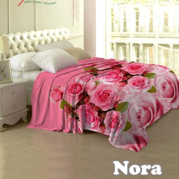 (IND Shop PRM 16Ju9BZ) Selimut Lady Rose - Nora