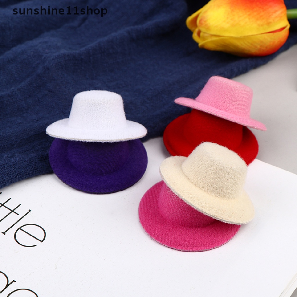 Sho 5Pcs Miniatur Topi Mini Aksesoris Rumah Boneka 1: 12