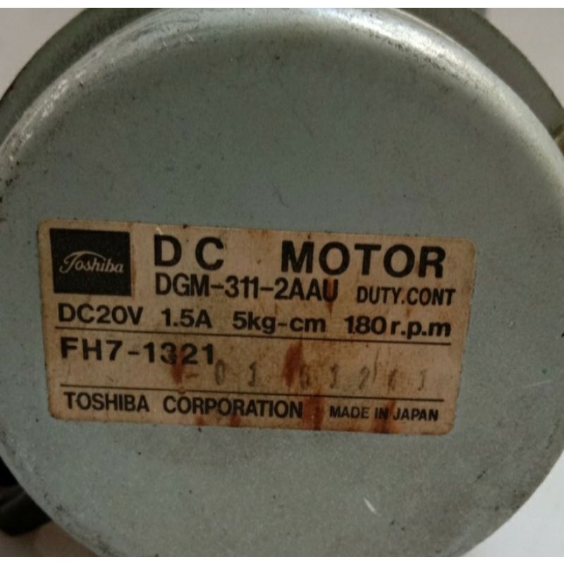 Dc Gearred Motor 20V 1.5A 180 Turn Generator Motor DGM-311-2AA5