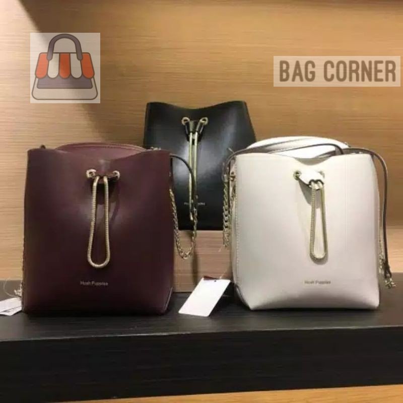 BagCorner - READY ORIGINAL HUSH PUPPIES SCARLETTE BUCKET TAS SLEMPANG WANITA