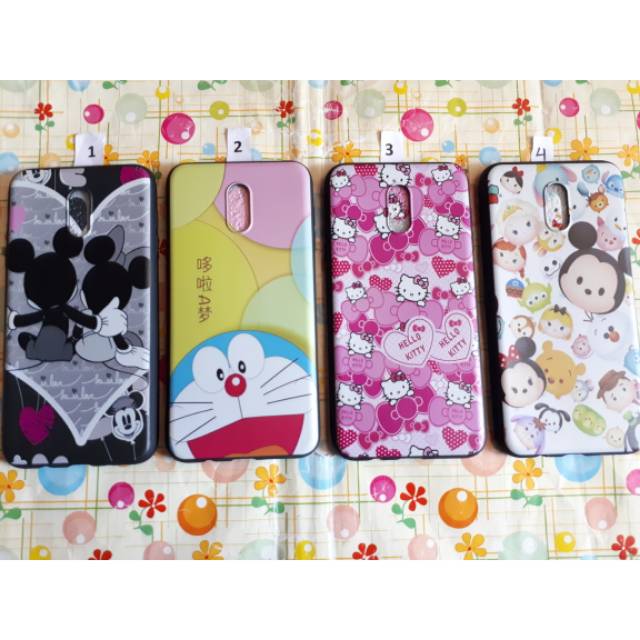 Softcase / Case Carbon Motif Karakter Carton For Samsung Galaxy J7 Plus / J7+