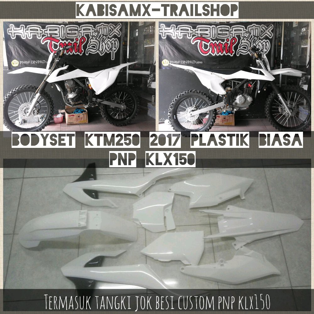 body trail ktm 250 2017 pnp klx body ktm 2017 bahan plastik biasa