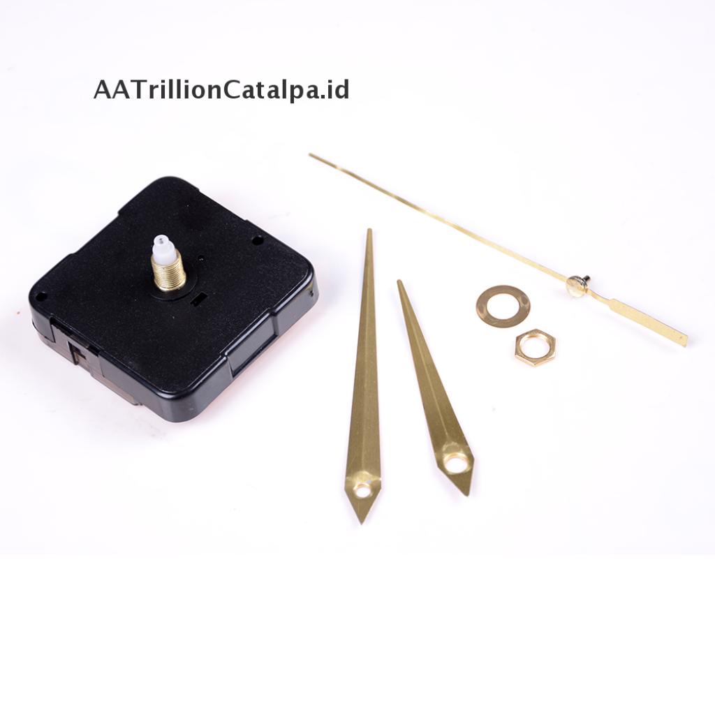 (AATrillionCatalpa) Mesin Jam Dinding Quartz Tenaga Baterai DIY