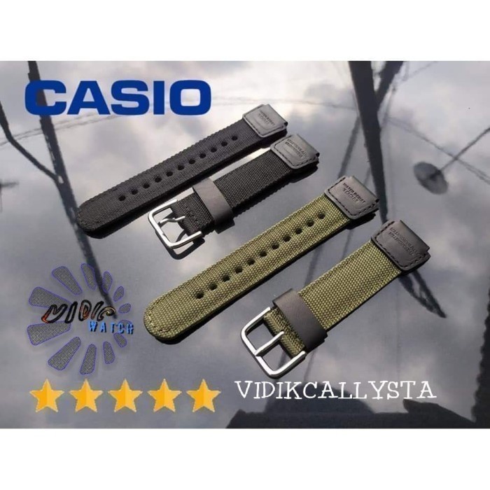 Strap nylon Tali jam Canvas Casio G-Shock GA2110 GA2100 DW5000 DW5300 DW5600 DW5900 DW6600 DW6900 AW591 AW590 G7700 G7710 AWR AWG M100 G300 G301B G350 G306X Original OEM