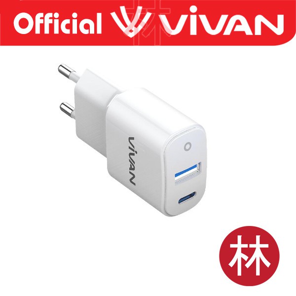 Vivan 3A Power Super 18W Dual Port Charger garansi 1tahun bonus kabel