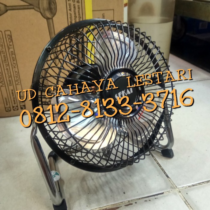 KIPAS_ Kipas Angin Meja Kecil Besi 6  inch Sekai HFN 650   Biru Diskon