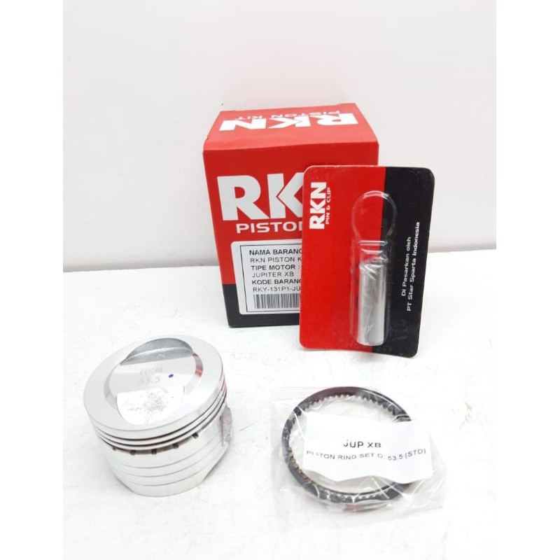 Seher Piston kit RKN JAPAN Bore Up 130cc Jupiter Z - Vega R XB Pin 13 53.5 54 55 55.25 55,5 56 mm Pen 13-2