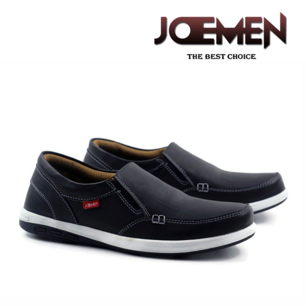 Sepatu Pria Kulit J 21 Ori Import Casual Kulit Kerja Kantor Santai Pesta Fashion Pria-hitam