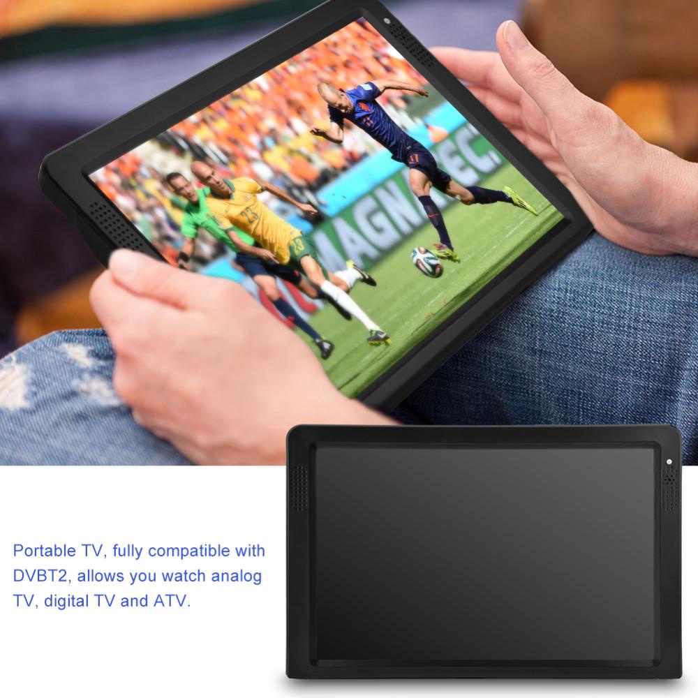 Portable TV Monitor 11.6 Inch DVB-T2 Sudah digital tanpa STB Bisa tangkap siaran Digital TV Box mobil car travel ringan  12 Inch LED HD Digital Player AC3 DVB-T T2 ATSC Digital Analog Television Portable Mini Small Car TV MP4 Monitor