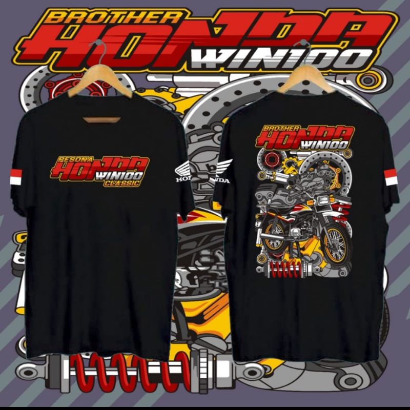 t-shirt baju distro racing Honda WIN 100