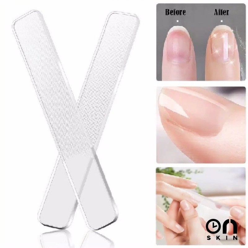 Nano Glass Nail Buffer Pengkilap Mengkilapkan Kuku Alat Manicure Kikir Kuku Kecantikan Kuku