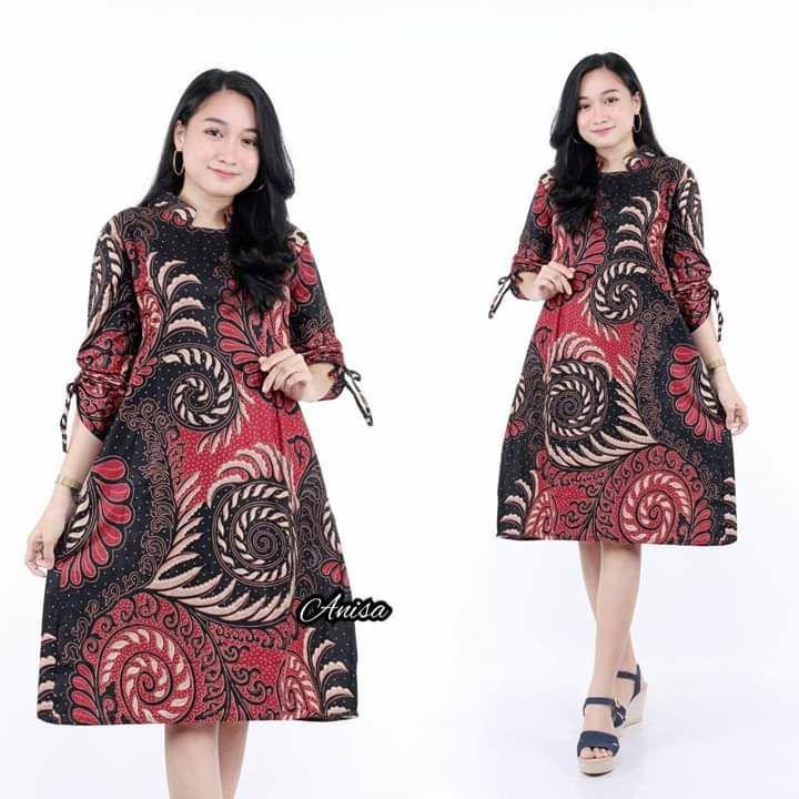 EMHABATIK | COUPLE BATIK TUNIK KEMEJA EMHABATIK BATIK TERLARIS-Wanita C