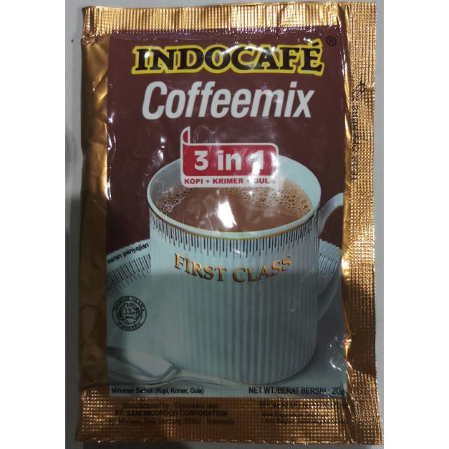 

Kopi INDOCAFE cofeemix 3 in 1firs class