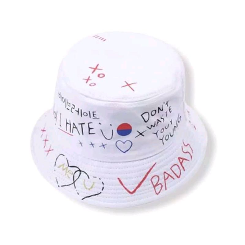 Topi Bucket Korea Untuk Dewasa Full Sablon Topi Bucket Badas