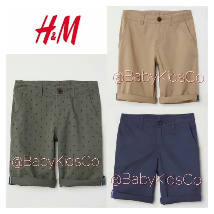 ORIGINAL H&M Chino Short Pants - celana pendek anak laki hnm chinos hm