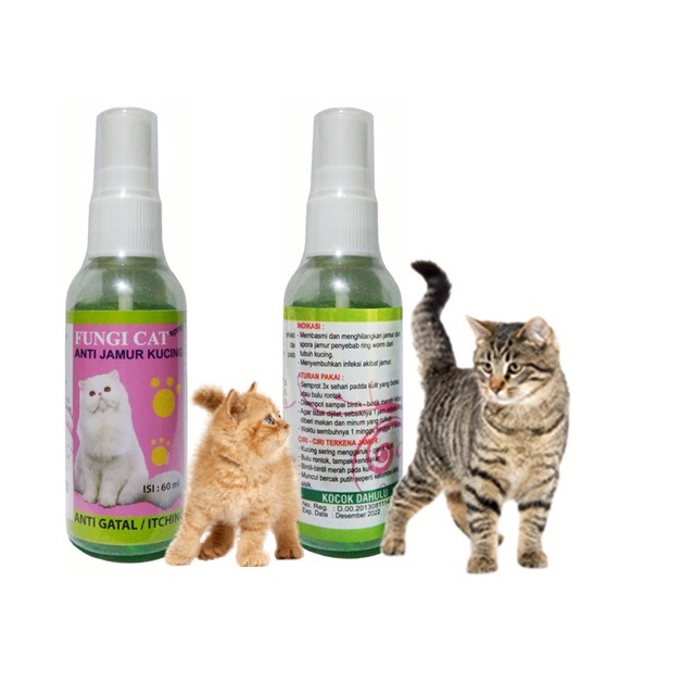 Fungi Cat Spray 60ml Obat Kulit Anti Jamur Gatal Kucing Cat Kitten 60 ml