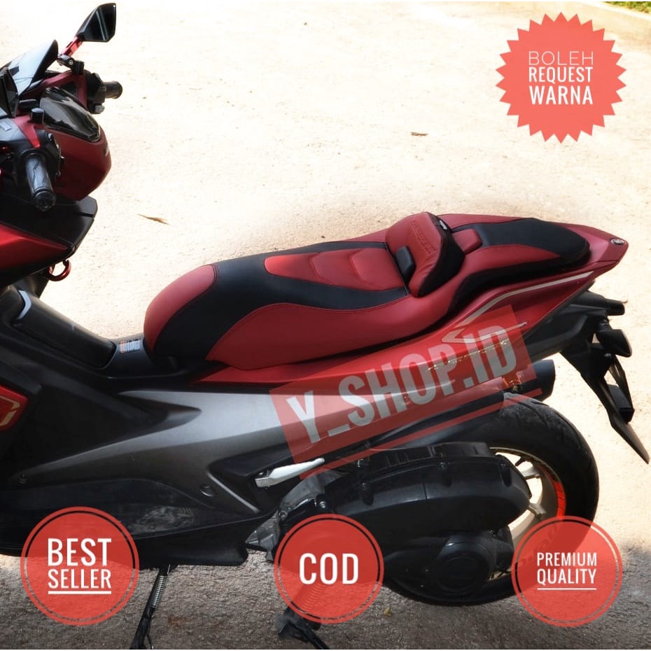 Kulit Jok Motor Custom Eropa Modif Yamaha Aerox 155 160 New Connected 2023 Variasi Terbaru