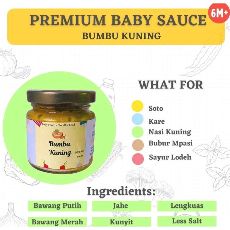 Plum and Blum Plum &amp; Blum Bumbu MPASI Bumbu Kuning Bumbu Putih Bumbu Kare Bumbu Nasi Goreng Bumbu Semur Nasi Goreng Bumbu MPASI