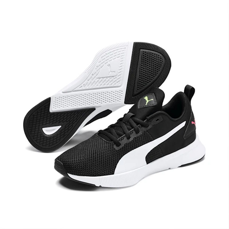 Sepatu Running PUMA FLYER RUNNER Puma Black-Puma White-Pink ORIGINAL BNIB