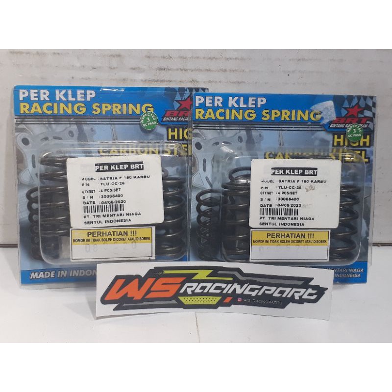 per klep BRT satria fu karbu