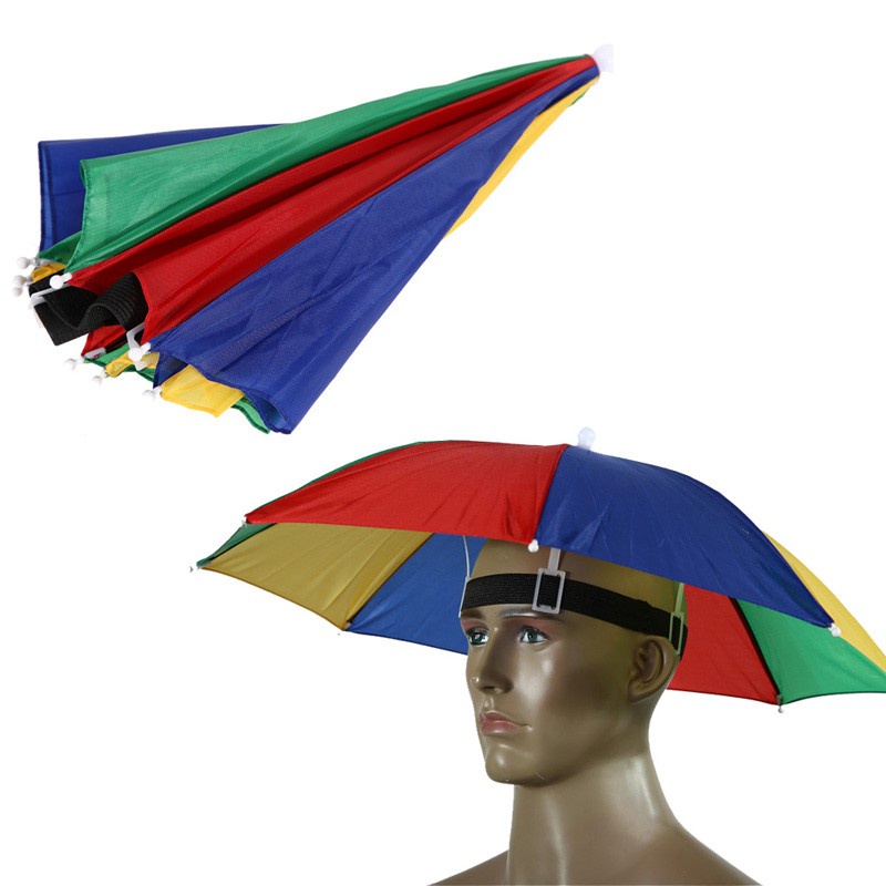 Topi Payung Umbrella Hat / Topi Payung Kepala Topi Payung Anti Hujan Dan Panas / Topi Payung KepalaDewasa Topi Payung Kepala Muka / Topi Payung Mancing Topi Payung Pelindung Wajah Topi Payung Anti Hujan Dan Panas / Topi Payung Murah Unik Berkualitas