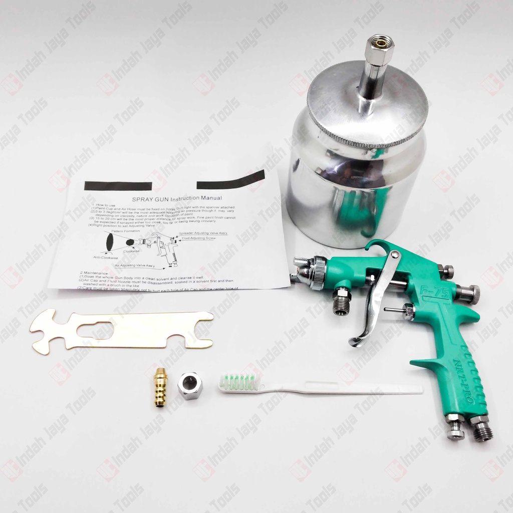 NRT-PRO F-75S BAWAH Spray Gun Tabung F-75 F75 750mL Semprot Cat