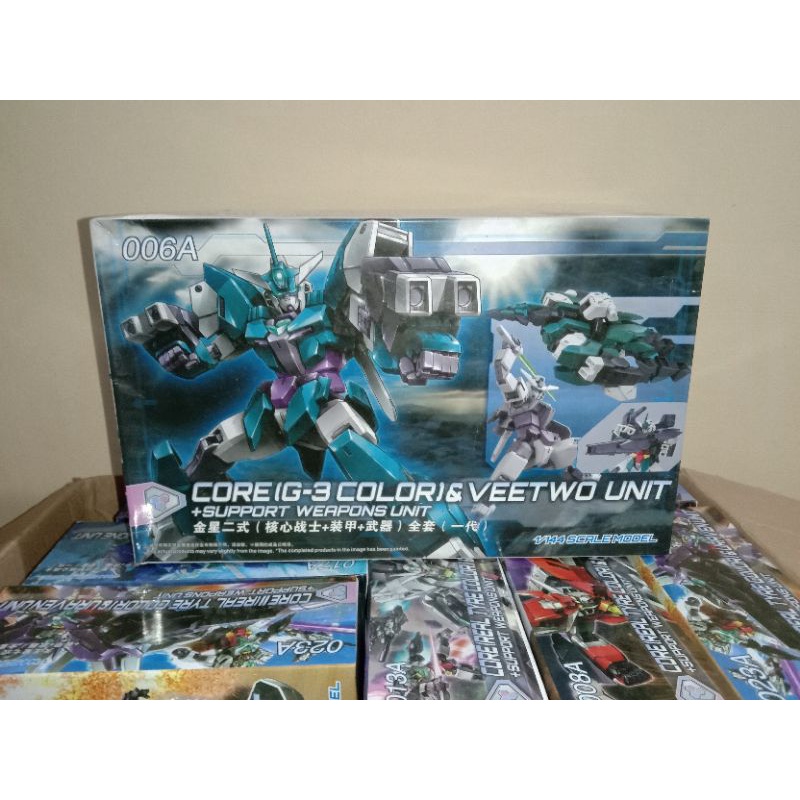 GUNDAM HG CORE (G-3 COLOR) & VEETWO UNIT + WEAPONS UNIT