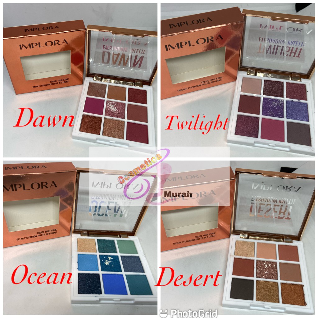 New item ! Implora pallete eyeshadow // eyeshadow pallete terbaru implora