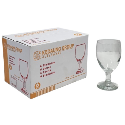 Gelas Kaca Kedaung Set Gelas Kaki Stemware Set 6 pcs Gelas Jus Kadoan Hadiah