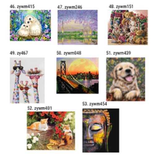 51-53 DIY KIT diamond painting ukuran 30x40cm