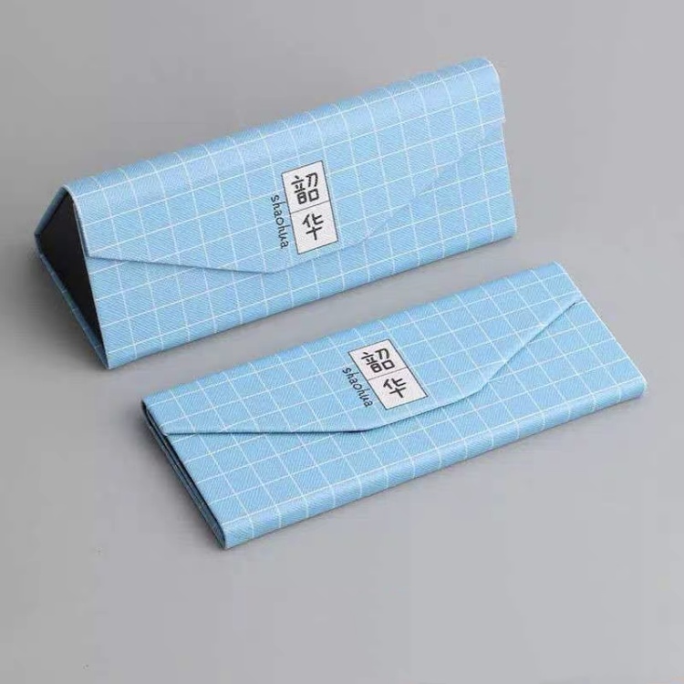 Box/Kotak kacamata printing lipatKantong Pelindung Kacamata Portable Ramah Lingkungan