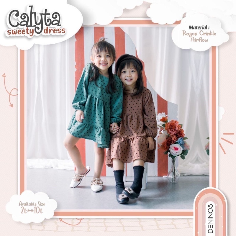 setelan anak tunik dress anak rayon crinkle  2-10Tahun